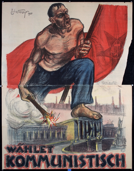 Wählet Kommunistisch by Hans Zehetmayr, 1920