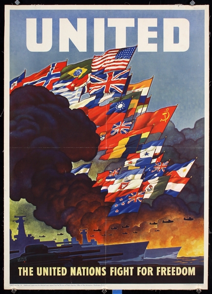 United - The United Nations fight for Freedom by LeslieRagan, 1943