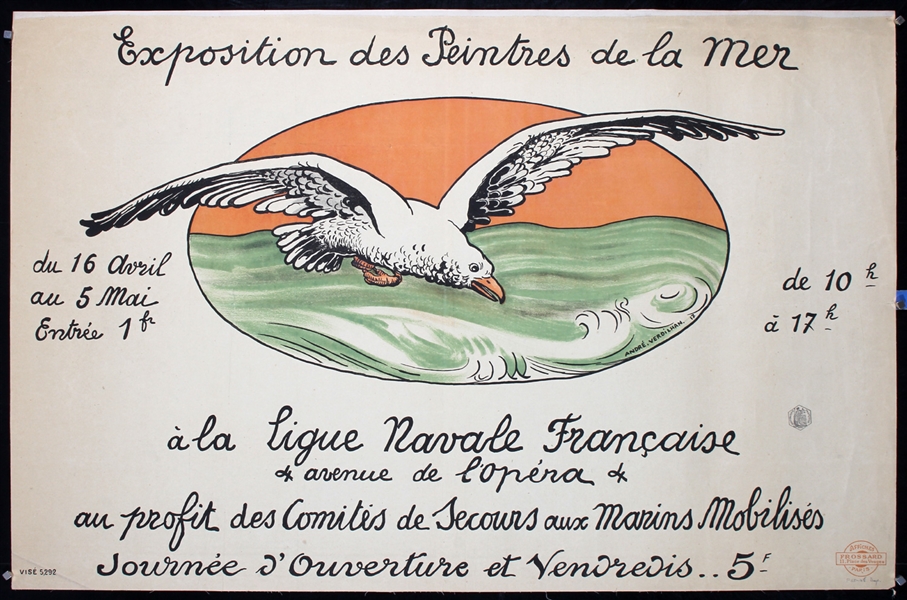 Exposition des Peintres de la Mer by Andre Verdilhan, 1917