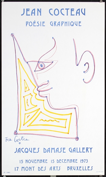 Poesie Graphique - Jacques Damase Gallery by Jean Cocteau, 1973