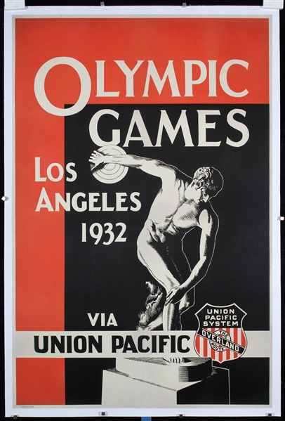 Olympics Games Los Angeles via Union Pacific by Anonymous, 1932