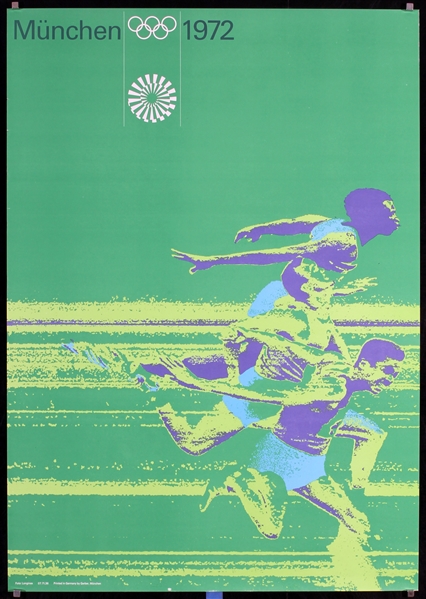 München (Olympic Games - 100 Meter Run) by Otl Aicher, 1972