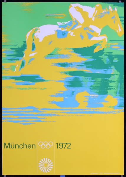 München (Olympic Games - Horse Jump) by Otl Aicher, 1972