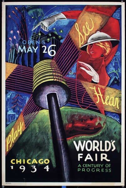 Chicago World´s Fair by Sandor, 1934