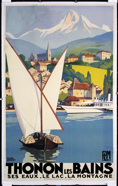 Thonon les Bains by Roger Broders, 1929