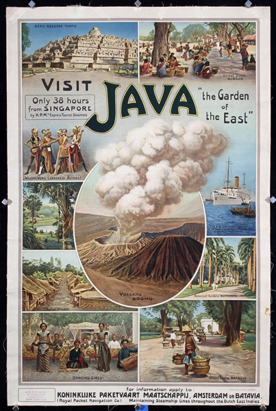 Visit Java - the Garden of the East by Monogr.  P.v.B., ca. 1915