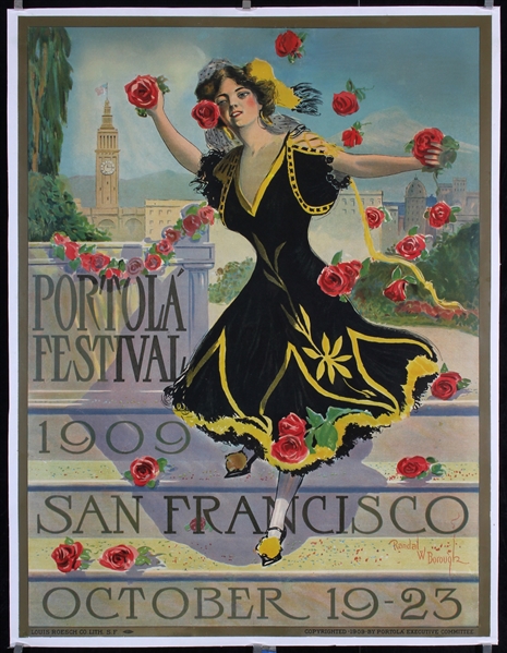 Portola Festival San Francisco by Randal Borough, 1909