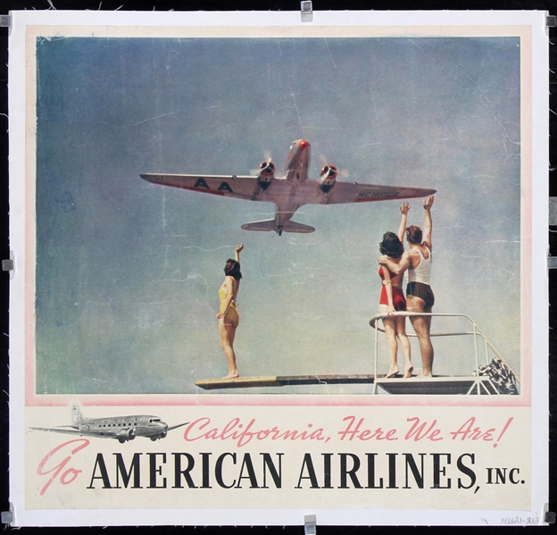 American Airlines - California, here we are by Anonymous, ca. 1950