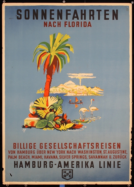 HAPAG - Sonnenfahrten nach Florida by Albert Fuss, ca. 1936