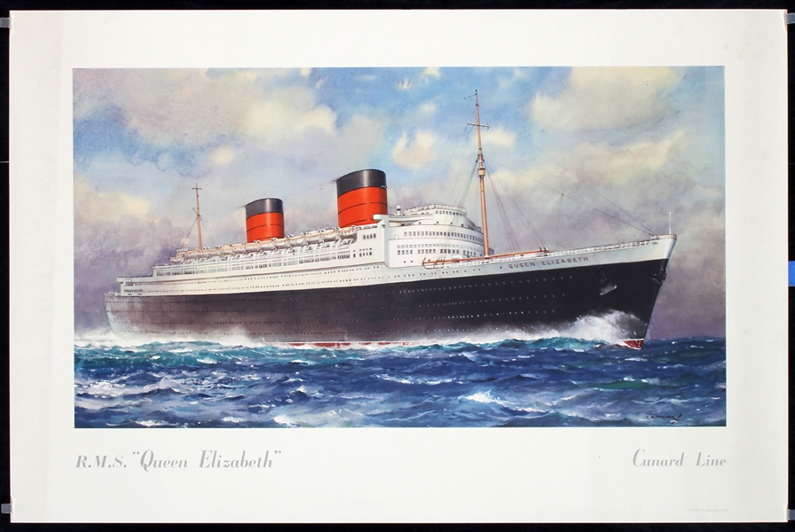 Ships (6 Posters/Prints) by Various Artists, ca. 1950