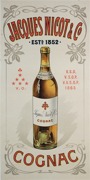 Jacques Nicot & Co - Cognac poster, ca. 1895