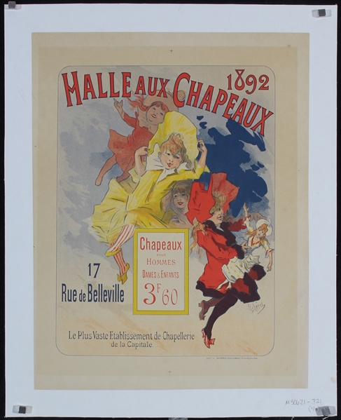 Halle aux Chapeaux by Jules Cheret, 1892