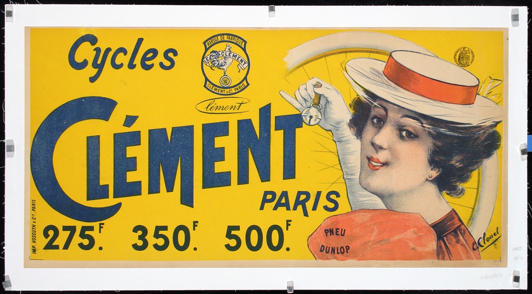 Cycles Clement by Emile Clouet, ca. 1900