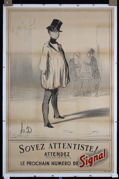 Soyez Attentiste - Signal by Honoré Daumier (daprès), ca. 1910