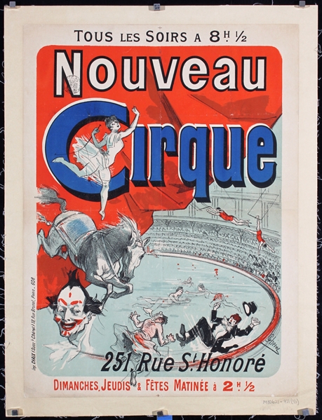 Nouveau Cirque by Jules Cheret, ca. 1886