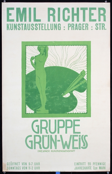 Emil Richter - Kunstausstellung by Max Adolf Peter Frey, 1910