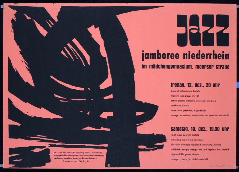 Jazz - Jamboree Niederrhein by Monogr.  e, ca. 1958