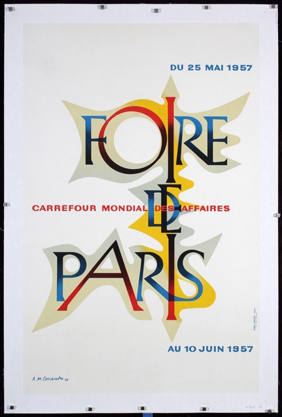 Foire de Paris by Cassandre (Adolphe Mouron), 1957