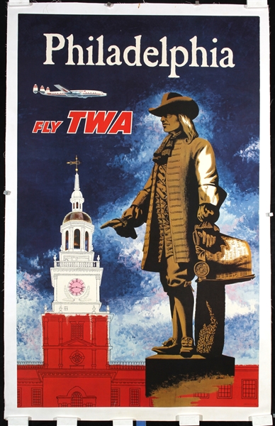 TWA - Philadelphia by Swanson, ca. 1955