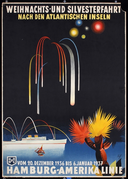 HAPAG - Weihnachts- und Silvesterfahrt by Albert Fuss, 1936