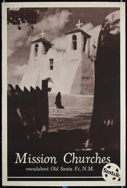 Santa Fe - Mission Churches by Anonymous, ca. 1938