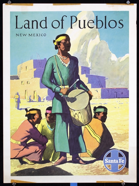 Santa Fe - Land of Pueblos by Anonymous, ca. 1946