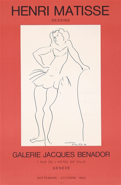 Henri Matisse - Galerie Jacques Benador, 1980