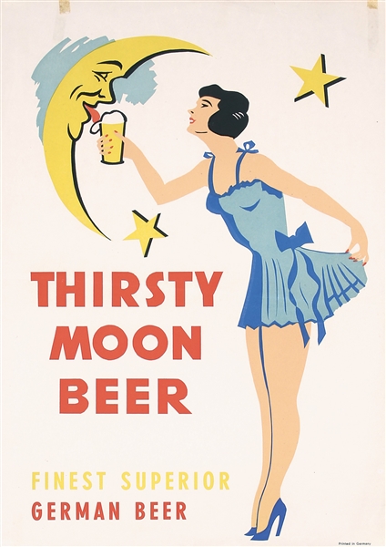 Thirsty Moon Beer by Anonymous - Germany. ca. 1938