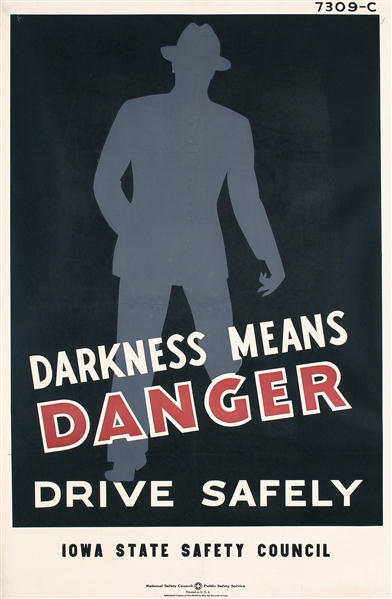Darkness means Danger by Anonymous - USA. ca. 1935
