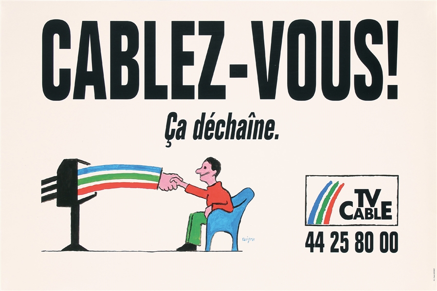 Cablez-vous by Raymond Savignac. 1994