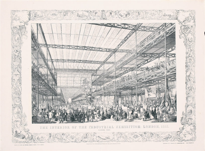 The Interior of the Industrial Exhibition by C. Dorrington. 1851