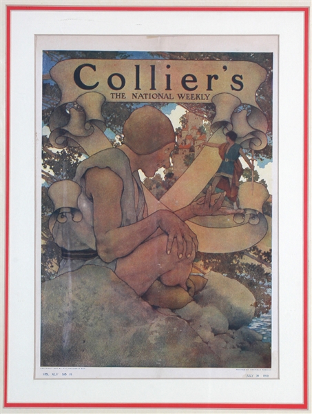 Colliers (2 Magazine Covers) by Maxfield Parrish. 1910