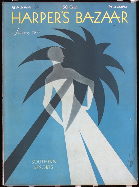 Harpers Bazaar (5 Magazines) by Erté. 1931 - 1935