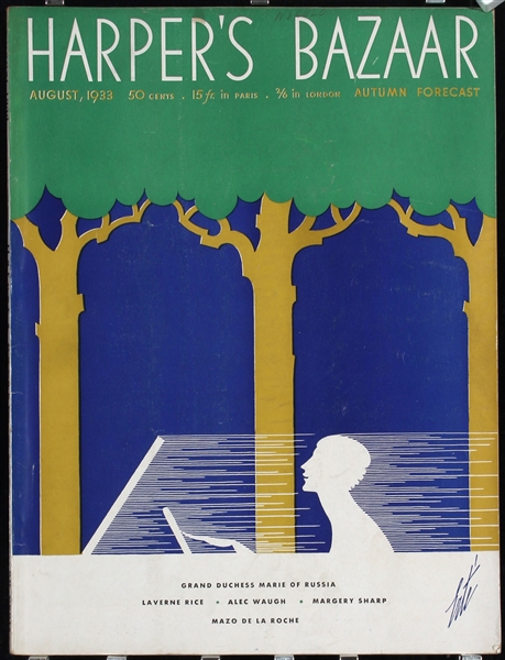 Harpers Bazaar (5 Magazines) by Erté. 1933 - 1934
