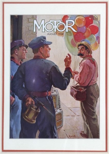 Motor (3 Magazine Covers) by Robert Robinson. 1932 - 1938