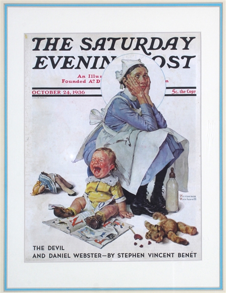The Saturday Evening Post (4 Magazine Covers) by Norman Rockwell. 1929 - 1936