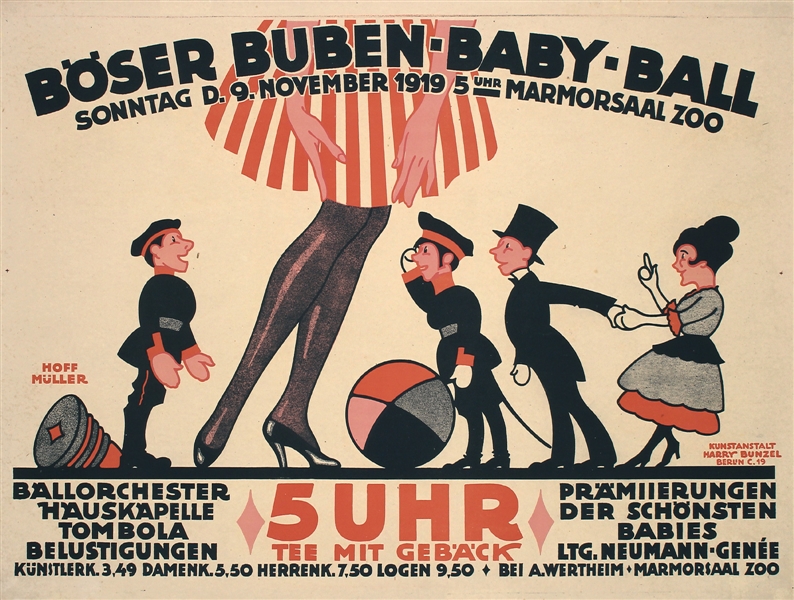Böser Buben-Baby-Ball by Reinhard Hoffmüller. 1919