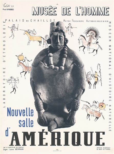 Musée de l´Homme - Nouvelle Salle d´Amérique by Falck. 1939