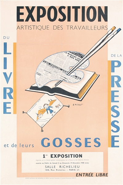 Exposition du Livre by G. Méraut. 1948