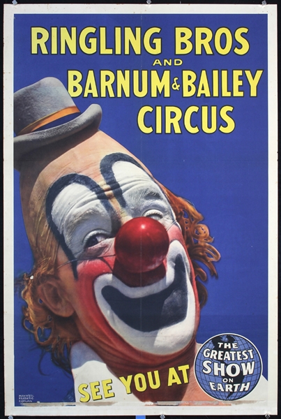 Ringling Bros and Barnum & Bailey Circus (Clown) by Maxwell Frederic Coplan. ca. 1945