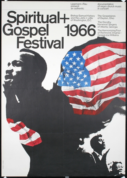 Spiritual + Gospel Festival by Michel + Kieser. 1966