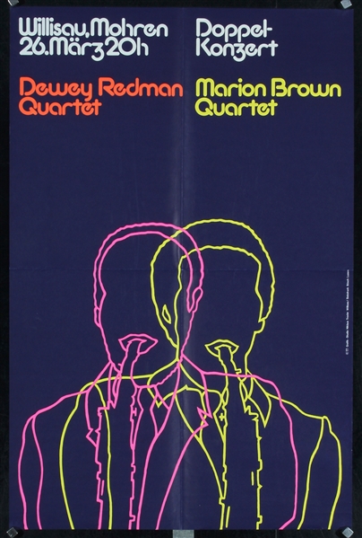 Dewey Redman Quartet - Marion Brown Quartet by Niklaus Troxler. 1977