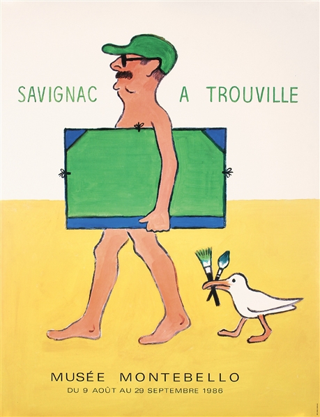Savignac a Trouville by Raymond Savignac. 1986