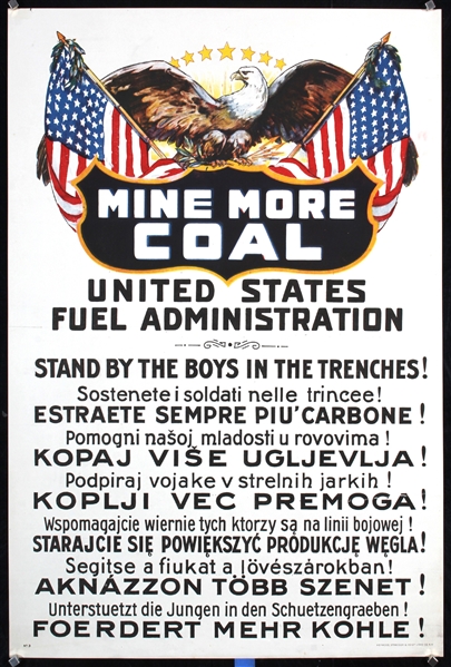Mine More Coal by Anonymous - USA. ca. 1918