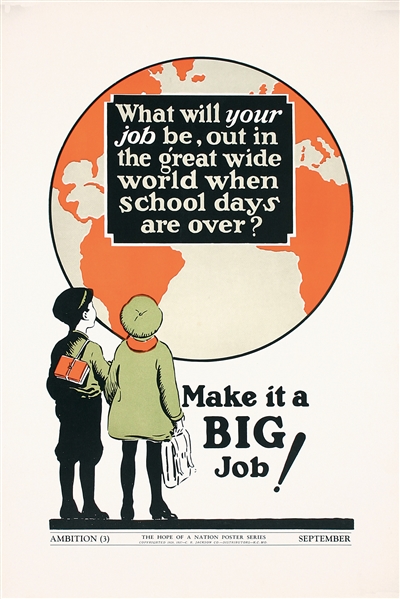 Ambition - Make it a Big Job (Hope of a Nation) by Anonymous - USA. 1937