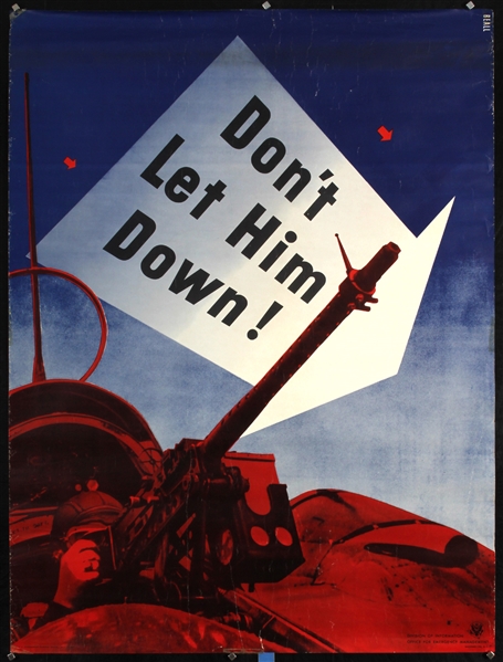 Don´t let him down by Lester Beall. 1942