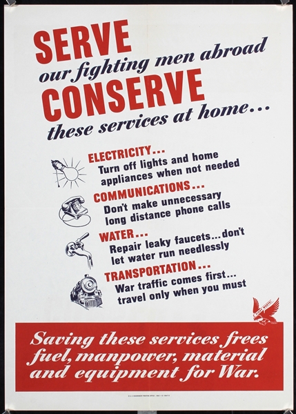 Serve - Conserve by Anonymous - USA. 1943