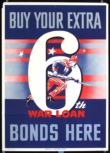 Buy your extra bonds here - 6th War Loan by Anonymous - USA. 1944