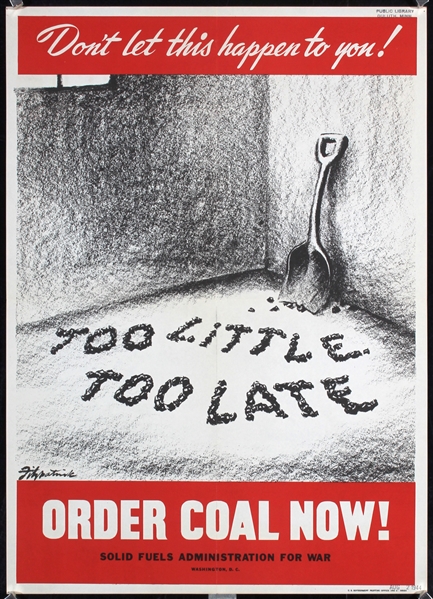 Too little too late - Order coal now by Fitzpatrick. 1944
