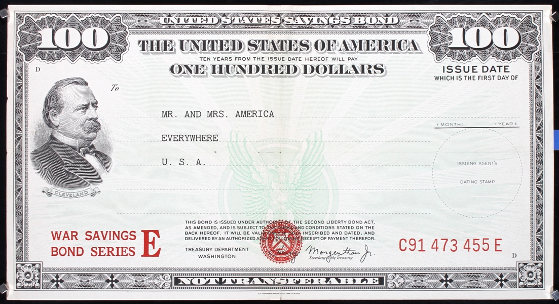 War Savings Bond Series E by Anonymous - USA. 1944